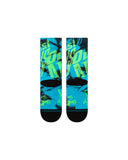 Stance Atliens Crew Sock in the colour Black shown flat from the topside
