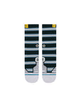  Stance Augusta Champion Crew Sock in the colour green  shown flat from the topside.