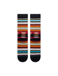 Stance Baron Crew Sock in the colour black shown flat from the underside