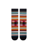 Stance Baron Crew Sock in the colour black shown flat from the topside