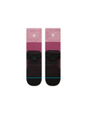 Stance Base Command Crew Sock in the colour purple shown flat from the underside