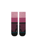 Stance Base Command Crew Sock in the colour purple shown flat from the topside