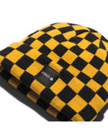 Stance Checked Out Beanie in the colour Golden, shown flat from the front