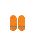 Stance Claze No Show Socks in the colour rust shown flat from the underside