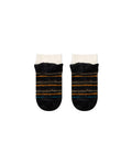 Stance Cozy Slipper Quarter Sock in the colour Black shown flat from the topside
