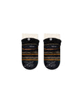 Stance Cozy Slipper Quarter Sock in the colour Black shown flat from the underside