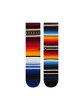 Stance Curren Crew Sock in the colour red shown flat from the topside