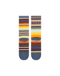 Stance Curren Crew Sock in the colour sea blue shown flat from the underside