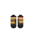 Stance Curren Light Tab Sock in the colour Olive shown flat from the topside
