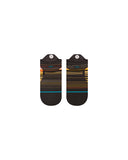 Stance Curren Light Tab Sock in the colour Olive shown flat from the underside