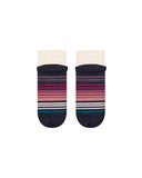 Stance Curren Slipper Sock in the colour Grape shown flat from the topside
