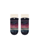 Stance Curren Slipper Sock in the colour Grape shown flat from the  underside