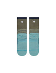 Stance Flounder Crew Sock in the colour Navy shown flat from the underside.