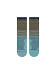 Stance Flounder Crew Sock in the colour navy shown flat from the topside