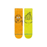 Stance Grinch and Max Crew Socks shown flat from the topside