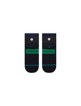 Stance Grip Quarter Sock in the colour navy shown flat from the underside