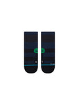 Stance Grip Quarter Sock in the colour navy shown flat from the topside