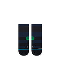 Stance Grip Quarter Sock in the colour navy shown flat from the topside