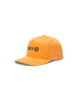 Stance Icon Snapback Hat in the colour Tangerine shown from the side