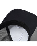 Stance Icon Trucker Hat in the colour black with white logo writing shown from the underside