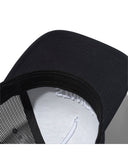 Stance Icon Trucker Hat in the colour black with white logo writing shown from the underside