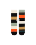 Stance Indifferent Crew Sock in the colour Multi, shown flat from the topside