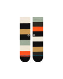 Stance Indifferent Crew Sock in the colour Multi, shown flat from the topside