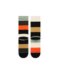 Stance Indifferent Crew Sock in the colour Multi, shown flat from the underside