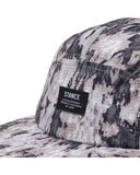 Stance Kinetic Adjustable Ripstop Cap in the colour Grey Camo shown up close
