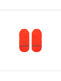Stance Light No Show Sock in the colour Coral, shown flat from the underside
