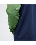 Stance Long Sleeve Rugby in the colour Dark Navy, showing the elbow patch from the back of the sleeve, on a model