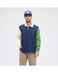 Stance Long Sleeve Rugby in the colour Dark Navy, shown from the front on a model