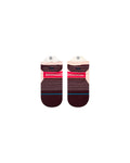 Stance Micro Light Tab Sock in the colour Magenta, shown flat from the underside
