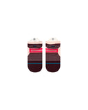 Stance Micro Light Tab Sock in the colour Magenta, shown flat from the underside