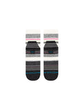 Stance Pack It Up Quarter Sock in the colour Black shown flat from the underside.