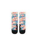 Stance Pop Light Crew Sock in the colour black in the colour black shown flat from the topside
