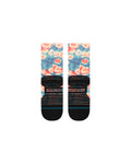 Stance Pop Light Crew Sock in the colour black in the colour black shown flat from the underside