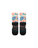 Stance Pop Light Crew Sock in the colour black in the colour black shown flat from the underside