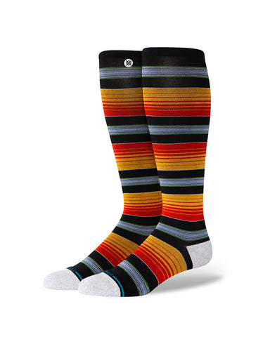 Stance Rockford Compression OTC in the colour Multi, shown on a foot shape