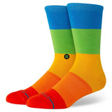 Snapshot Crew Socks in Multi shown from front