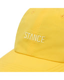 Stance Standard Adjustable Nylon Cap in the colour gold shown up close