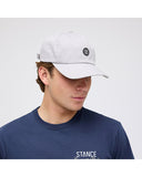 Stance Standard Adjustable Cap in the colour Grey shown from the front on a man