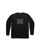 Stance Sun Setting Long Sleeve T-Shirt in the colour Black, shown flat, from the front
