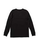 Stance Sun Setting Long Sleeve T-Shirt in the colour Black, shown flat, from the back