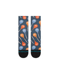 Stance Tootsie Pop Crew Sock in the colour Black shown flat from the topside
