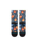 Stance Tootsie Pop Crew Sock in the colour Black shown flat from the underside