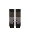 Stance Trenton Mid Wool Crew Sock in the colour Black, shown flat from the topside