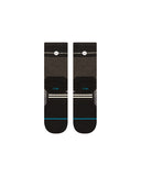 Stance Trenton Mid Wool Crew Sock in the colour Black, shown flat from the underside