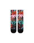 Stance Trippy Trop Crew Sock in the colour Multi shown flat from the topside