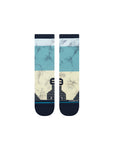 Stance Tundra Crew Sock in the colour navy shown flat from the topside